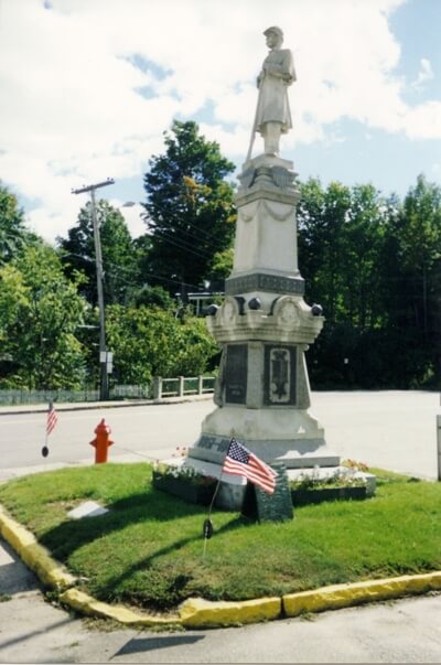 Soldier's Civil War Monument in Wilton, Maine